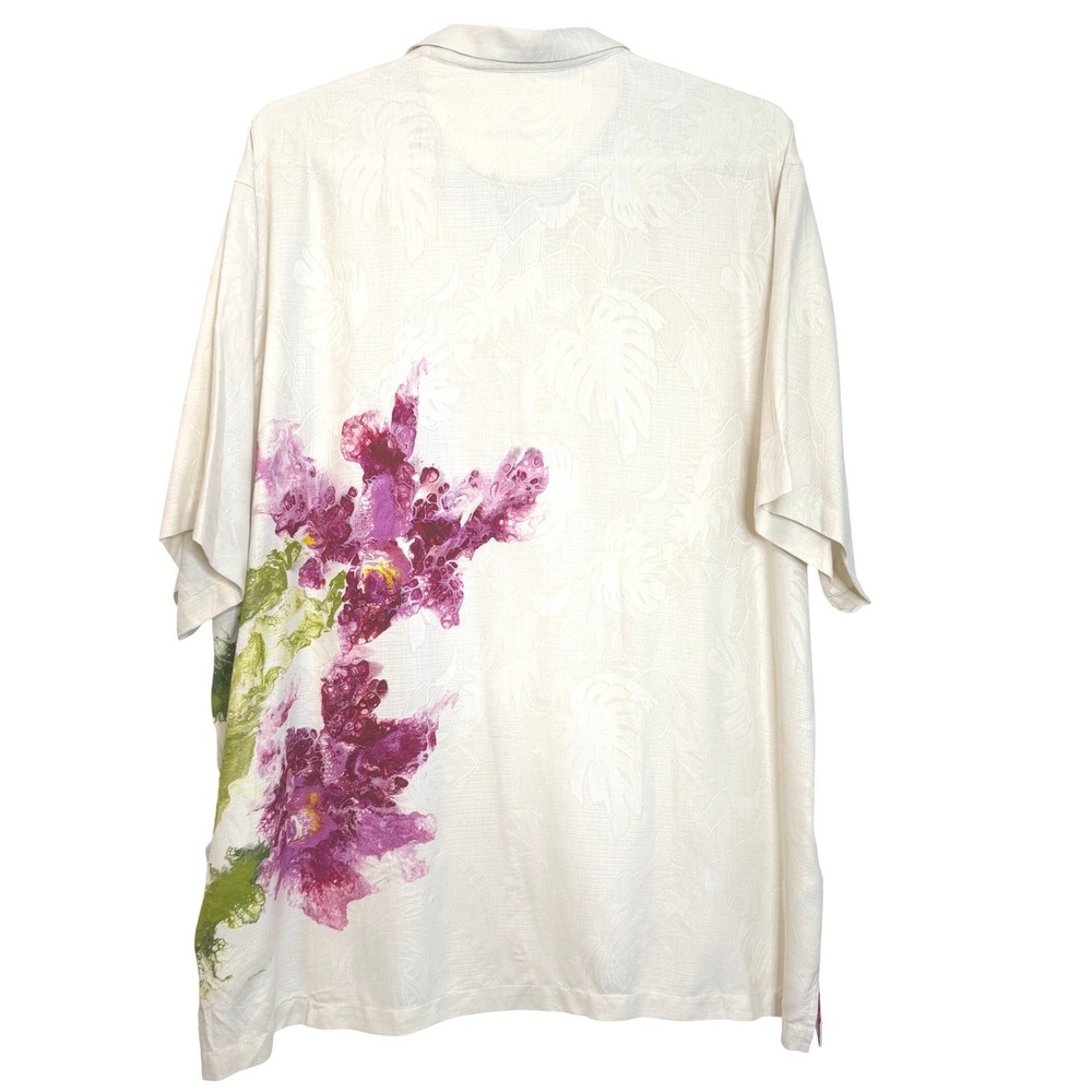 Tommy Bahama Silk Artist Series Hawaiian‎ Camp Shirt Camp Shirt 3XL Hawaiian - Picture 7 of 11